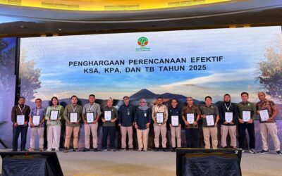 Sinergi dari Meja Kerja hingga Pelosok Rimba: BTNKM Raih Penghargaan Kemenhut atas Pengelolaan Kawasan yang Efektif
